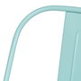 Silla Apilable Turquesa Metal Dallas 45 X 52,50 X 85 cm (Set de 4)