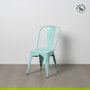 Silla Apilable Turquesa Metal Dallas 45 X 52,50 X 85 cm (Set de 4)