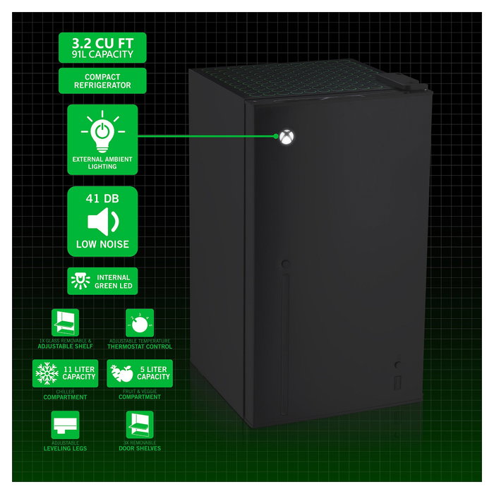 Ukonic XBOX 91L con Congelador Negro