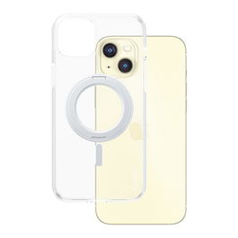 PanzerGlass CARE Case Silver Kickstand & MagSafe iPhone 15 Plus Transparente