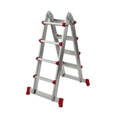 Escalera Outas Multiposicion Telescopica Aluminio 4X4 Peldaños Escalera Outas Multiposicion Telescopica Aluminio 4X4 Peldaños