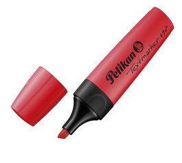 Marcador Fluor Pelikan Textmarker 490 Rojo (814126) (Set de 10)
