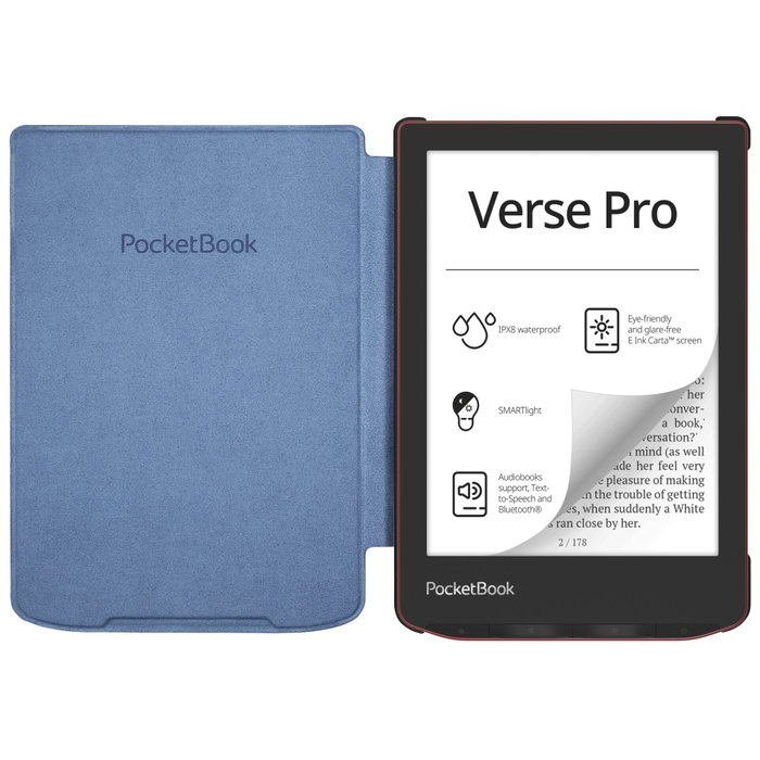 PocketBook Shell funda azul para Verse y Verse Pro