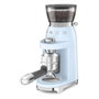 Smeg CGF03PBEU Molinillo de Café con 15 Ajustes de Molienda, 240 g Capacidad, Fresas Cónicas de Acero Inoxidable, Azul Pastel