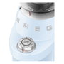 Smeg CGF03PBEU Molinillo de Café con 15 Ajustes de Molienda, 240 g Capacidad, Fresas Cónicas de Acero Inoxidable, Azul Pastel