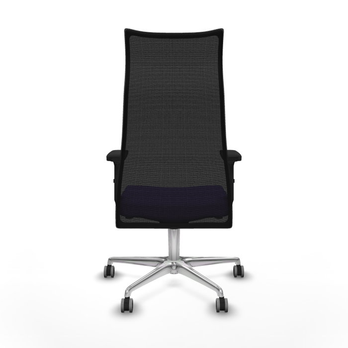 PIQUERAS Y CRESPO Sillón Albacete Sincro Lila y Negro con Base de Aluminio