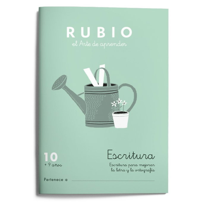 RUBIO Cuaderno A5 Escritura Nº 10 para +9 años
