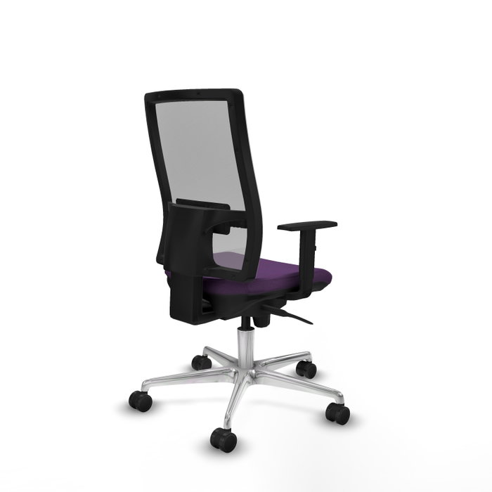 PIQUERAS Y CRESPO Silla de oficina Horna con mecanismo Sincro Morado y Gris PIQUERAS Y CRESPO Silla de oficina Horna con mecanismo Sincro Morado y Gris