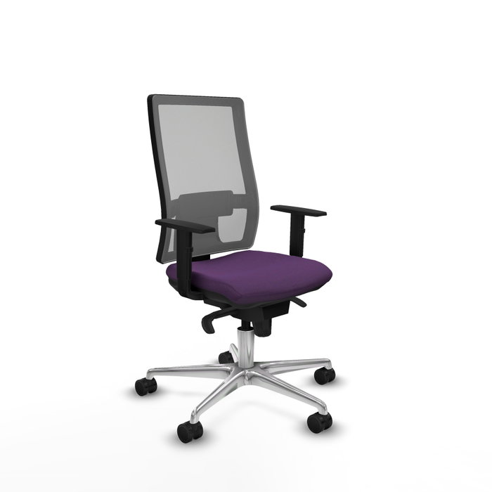 PIQUERAS Y CRESPO Silla de oficina Horna con mecanismo Sincro Morado y Gris PIQUERAS Y CRESPO Silla de oficina Horna con mecanismo Sincro Morado y Gris