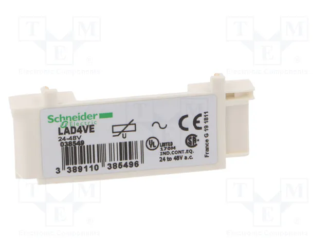 SCHNEIDER ELECTRIC LAD4VE Limitador de sobretensiones varistor de frente