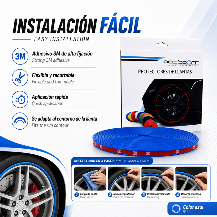 Occ Sport Protector de Llantas Azul
