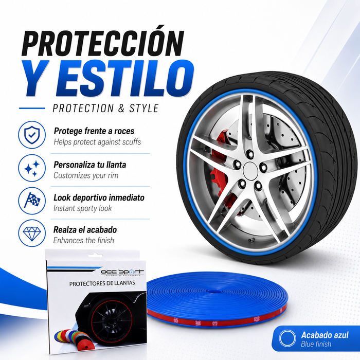 Occ Sport Protector de Llantas Azul