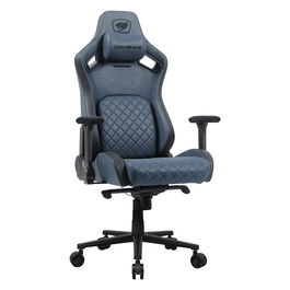 Cougar Silla Gaming Defensor S Navy Blue F Silla para videojuegos universal, 150 kg, Asiento acolchado, Respaldo tapizado, Color Azul y Negro