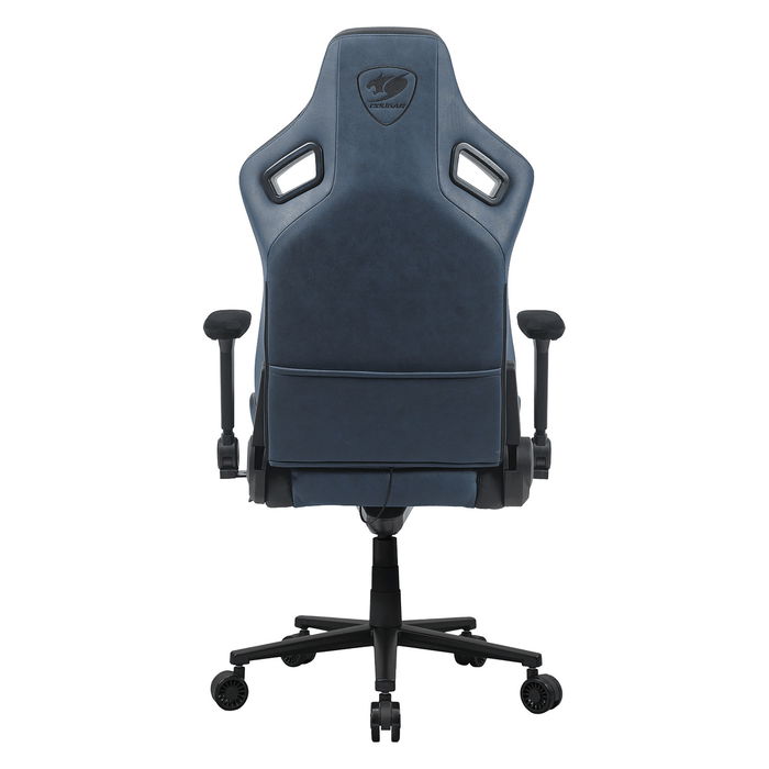 Cougar Silla Gaming Defensor S Navy Blue F Silla para videojuegos universal, 150 kg, Asiento acolchado, Respaldo tapizado, Color Azul y Negro