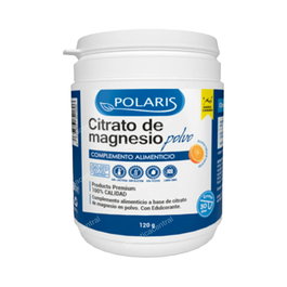 POLARIS Citrato Magnesio 120 Gr Sabor Naranja - Contribuye al normal funcionamiento de músculos y huesos