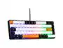 The G-Lab Teclado Gaming KEYZ-HYDRO-BKWO/SP Semimecánico RGB Inalámbrico Negro, Blanco y Naranja