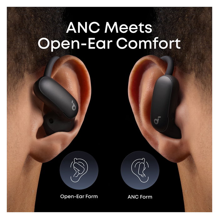 Anker Soundcore AeroFit 2 Pro Auriculares Inalámbricos Bluetooth 6.1 con Cancelación de Ruido IP55 para Deporte, Negros Anker Soundcore AeroFit 2 Pro Auriculares Inalámbricos Bluetooth 6.1 con Cancelación de Ruido IP55 para Deporte, Negros