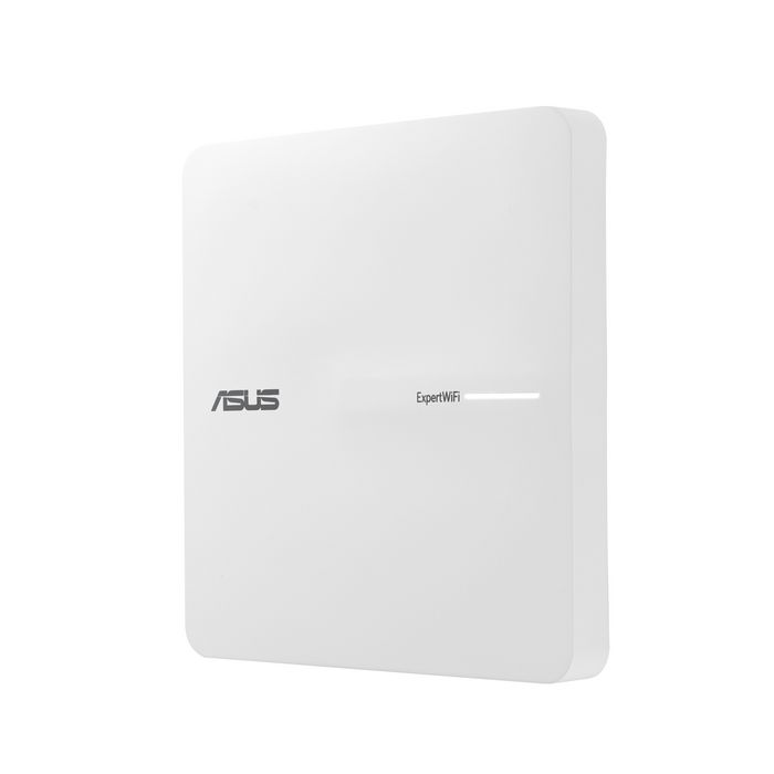 Asus ExpertWiFi EBA63 Access Point PoE WiFi 6 AX3000 Dual-Band para Empresas, con 5 SSIDs, VLAN, Malla AiMesh, Montaje en Techo/Pared, Gestión por App