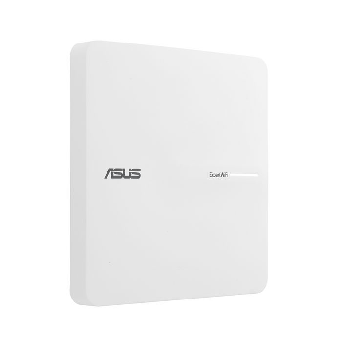 Asus ExpertWiFi EBA63 Access Point PoE WiFi 6 AX3000 Dual-Band para Empresas, con 5 SSIDs, VLAN, Malla AiMesh, Montaje en Techo/Pared, Gestión por App
