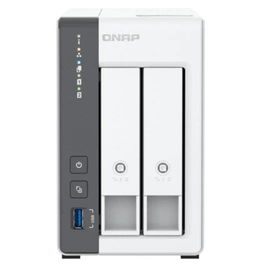QNAP TS-216G NAS 2 Bahías ARM Cortex-A55 2.0GHz 4GB RAM 2.5GbE Almacenamiento en Red para Hogar o Oficina - Blanco