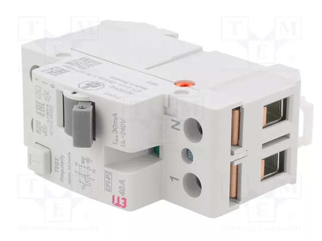 ETI POLAM EFI-P2 A 40/0.03 Interruptor Diferencial 2 Polos 40A 30mA