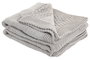 DKD Home Decor Manta de Punto para Sofá Gris Claro 130x170 cm