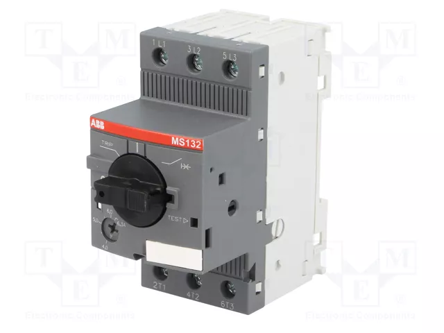 ABB MS132-6.3 Interruptor motorizado 2,2kW 208÷690VAC