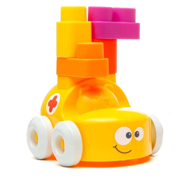 Molto Coche Actividades con 5 Bloques - Juguete Educativo de Plástico para Niños a Partir de 1 Año, Modelos Surtidos