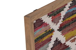 DKD Home Decor Cuadro Algodón Acacia 40x3x60 Chindi (2 unidades)