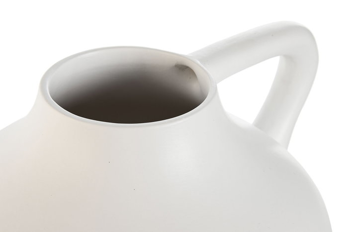 DKD Home Decor Jarrón Urban de Gres Artesano, Blanco, 30 x 30 x 38.5 cm, Hecho a Mano DKD Home Decor Jarrón Urban de Gres Artesano, Blanco, 30 x 30 x 38.5 cm, Hecho a Mano