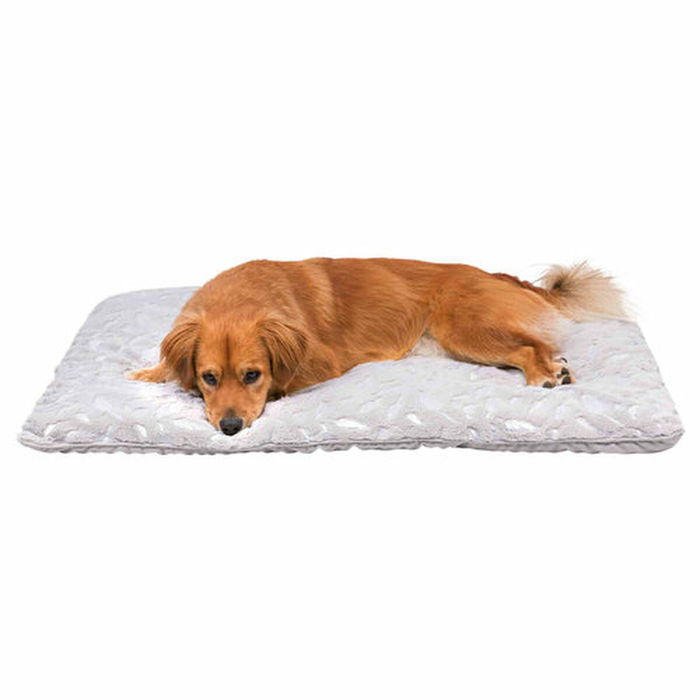 Manta para Mascotas Trixie Feather Gris Plateado Poliéster 100 × 70 CM Manta para Mascotas Trixie Feather Gris Plateado Poliéster 100 × 70 CM