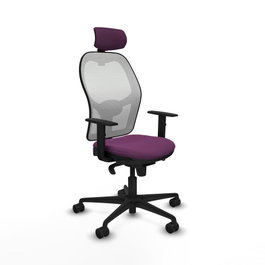 PIQUERAS Y CRESPO Silla de oficina Jorquera Morado y Blanco
