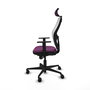 PIQUERAS Y CRESPO Silla de oficina Jorquera Morado y Blanco
