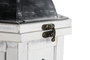 DKD Home Decor Farola Mediterraneo Blanco Gris Oscuro 17 x 39 x 19 cm