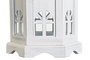DKD Home Decor Farola Mediterraneo Blanco Gris Oscuro 17 x 39 x 19 cm