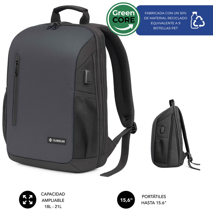Subblim Nomad Xpand Air Padding Mochila Expandible 18-21L Negro Subblim Nomad Xpand Air Padding Mochila Expandible 18-21L Negro