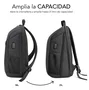 Subblim Mochila Nomad Xpand Air Padding Backpack para Portátil 15.6", Puerto USB-C, Negro, Capacidad Expansible 18-21L, Poliéster Reciclado