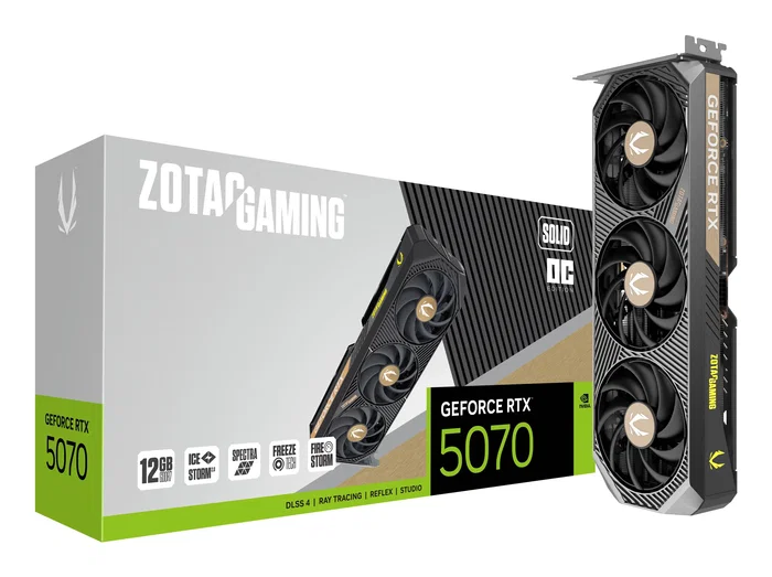 Zotac GAMING GeForce RTX 5070 SOLID OC 12GB GDDR7