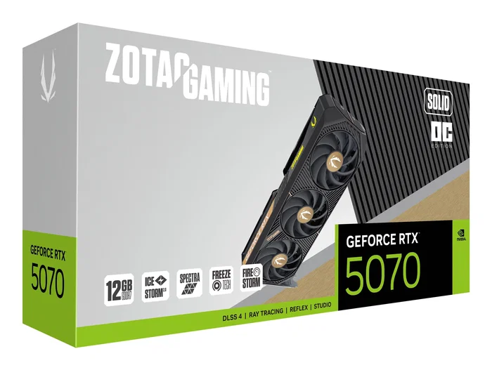 Zotac GAMING GeForce RTX 5070 SOLID OC 12GB GDDR7