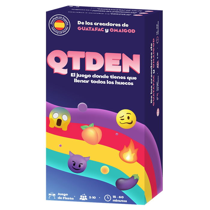La Caja QTDEN Juego de Mesa Adulto en Español LCQT01ES - Juego de Cartas para 3 a 12 Jugadores, Duración 15-60 Minutos, Edad 16+ La Caja QTDEN Juego de Mesa Adulto en Español LCQT01ES - Juego de Cartas para 3 a 12 Jugadores, Duración 15-60 Minutos, Edad 16+