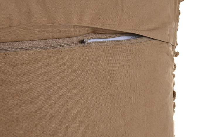 DKD Home Decor Cojin Scandi Terracota Mostaza Algodon 15 x 45 x 45 cm (4 Unidades)