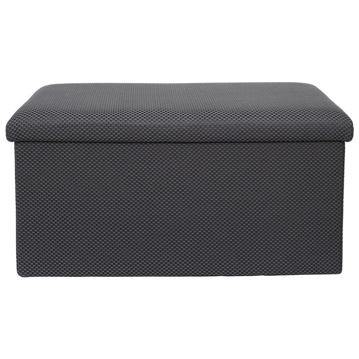 Home Deco Factory Banco Puf Plegable Atom Gris 76x38x38 cm