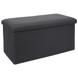 Home Deco Factory Banco Puf Plegable Atom Gris 76x38x38 cm