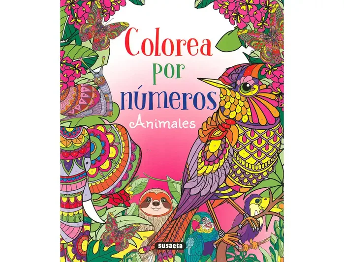 Susaeta Cuaderno de colorear animales por números 64 páginas 21,5x25 cm Susaeta Cuaderno de colorear animales por números 64 páginas 21,5x25 cm