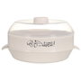 Cook Concept Recipiente para Cocinar al Vapor en Microondas con Tapa Regulable y Depósito de Agua, 25x21.5x12 cm