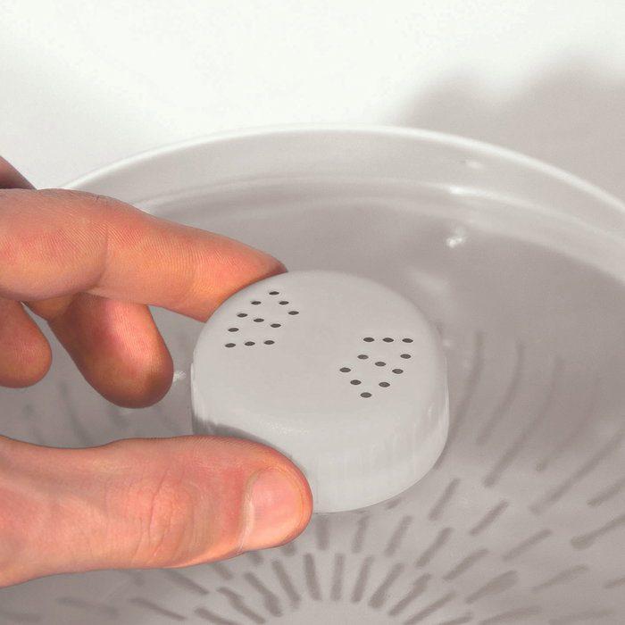 Cook Concept Recipiente para Cocinar al Vapor en Microondas con Tapa Regulable y Depósito de Agua, 25x21.5x12 cm