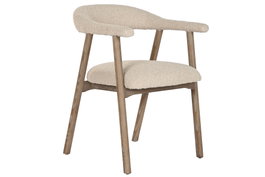 DKD Home Decor Sillón Urban Top chairs 2c24 Blanco 56 x 75 x 57 cm Tapizado en Fresno y Poliéster Acabado Decape