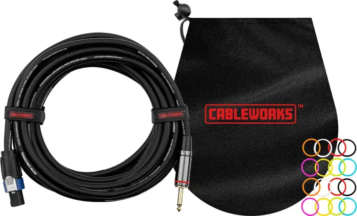 Cableworks Cable de Altavoz Jack a Speakon - 4,5 Metros