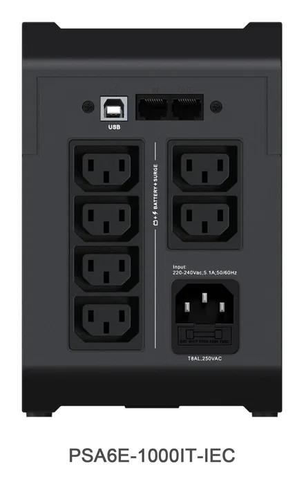 Vertiv PSA6E-1000IT-IEC 1 kVA 525 W 6 salidas AC