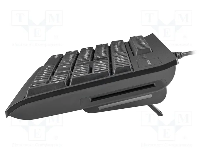 Natec Moray Teclado de Membrana Full-size Negro con Lector SMART ID